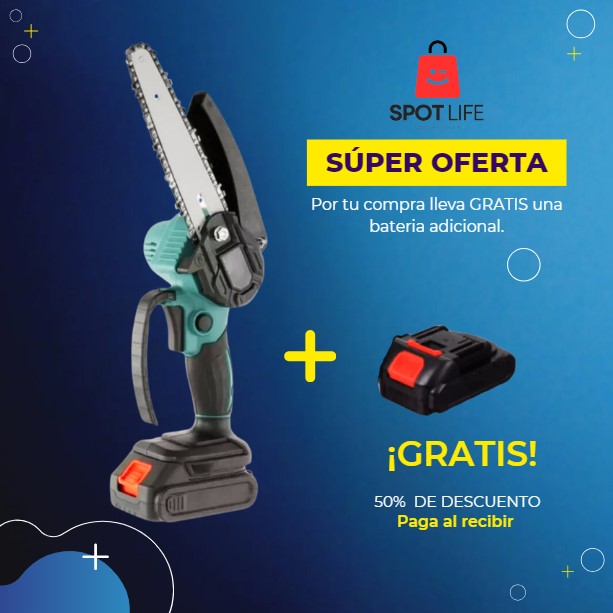 Motosierra + Batería GRATIS